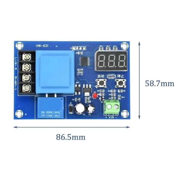 XH-M602 3,7-120V Lityum Pil - Akü Şarj Kontrol Devresi - Resim 6