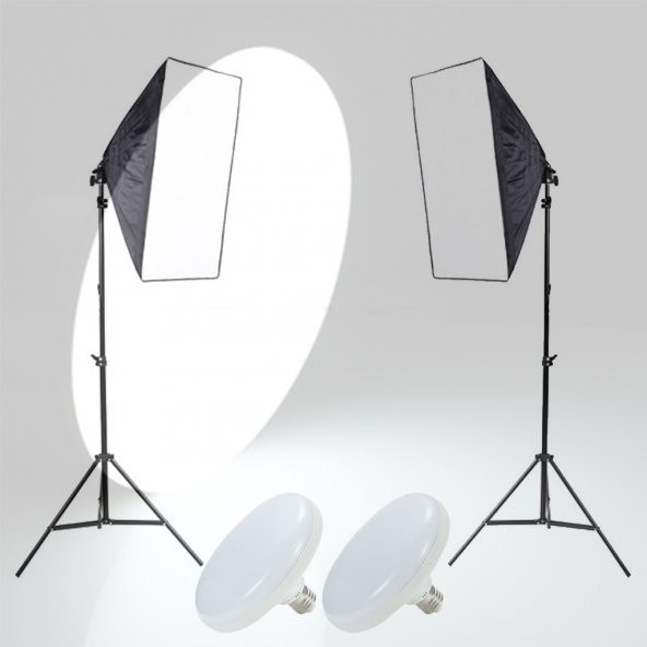 Deyatech Softbox 50x70 Tek Duyulu Ledli Blogger Kit Makeup Kit - 2