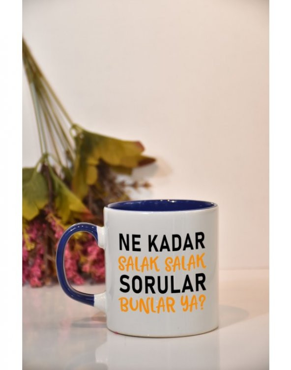 Ne Kadar Salak Salak Sorular Bunlar Ya Baskılı Kupa Bardak - 4