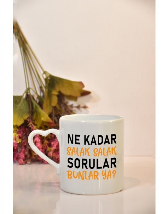 Ne Kadar Salak Salak Sorular Bunlar Ya Baskılı Kupa Bardak - 11