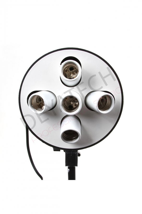 Deyatech Paraflaşh Softbox 50X70cm 5 Duylu 2li Video Kit 10 Adet 20 Watt Led Lamba - 9