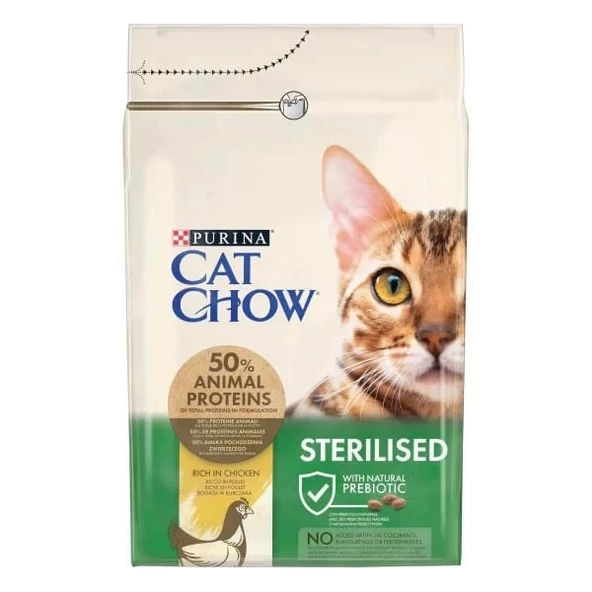 Purina Cat Chow Kısırlaştırılmış Tavuklu Yetişkin Kedi Maması 15 Kg - 2