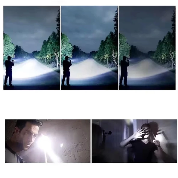 3000 Lümen Güçlü El Feneri  Wt-604 - Resim 8