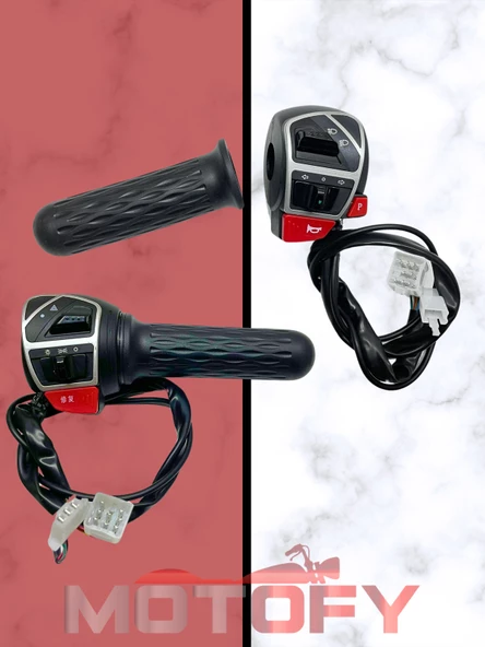 3 TEKERLİ E-BİKE ELEKTRİKLİ KASALI MOTOSİKLET BİSİKLET SAĞ SOL PREMİUM KALİTE KUMANDA PANELİ KÜTÜK ELCİK TAKIMI ürün görseli