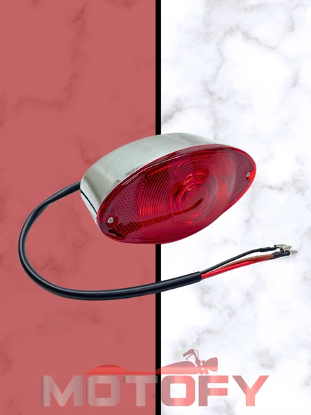 KUBA K4 - TRANS - KOBRA - JUPİTER ARKA STOP NİKELAJ KROM RENK  KASALI  (AMPÜL DAHİL) ürün görseli