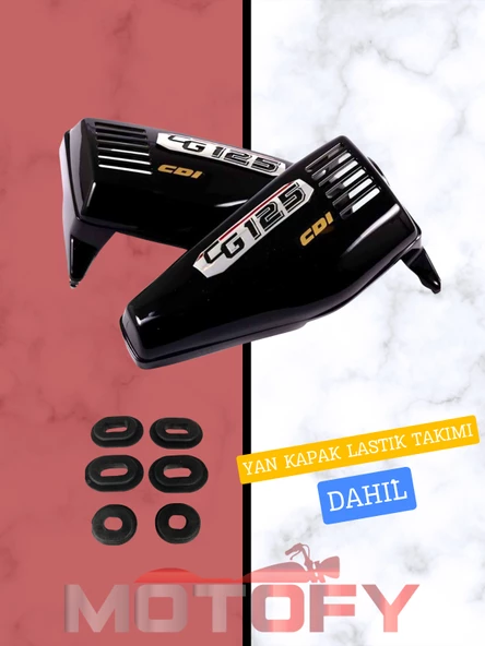 CG KUBA ÇİTA AGK FALCON YAN KAPAK TAKIMI SİYAH ürün görseli