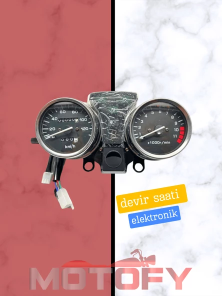 MONDİAL KT 125 KİLOMETRE SAATİ GÖSTERGE PANELİ (TEK HALAT - DEVİR SAATİ DİJİTAL) ürün görseli