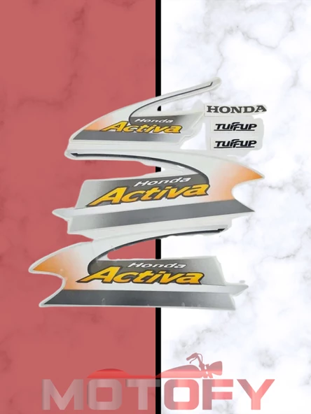 HONDA ACTİVA 100 STİCKER ETİKET SETİ GRİ YENİ MODEL