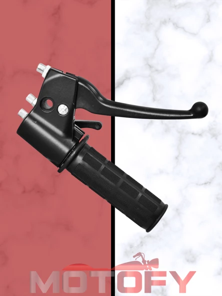 MOBYLETTE PEUGEOT ÖN FREN KÜTÜĞÜ + LEVYESİ VE GAZ KOLU VE ELCEK LASTİĞİ KOMPLE - SAĞ KÜTÜK KOMPLE - Resim 2