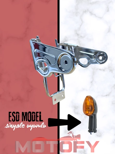 YAMAHA YBR 125 FAR BAĞLANTI BRAKETİ - KAFA DEMİRİ 2005 - 2008 ESD SİNYALE GÖRE