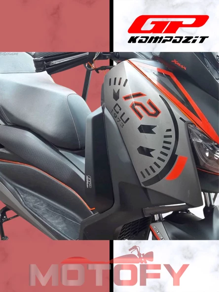 GP Kompozit Yamaha XMAX 250-400 2018-2022 Uyumlu Bacak Koruma Fiber - Resim 4