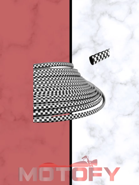 DEPO ŞERİDİ DAMALI U TİPİ GEÇMELİ ARAÇ İÇ DIŞ ŞERİT 3MT - Resim 2