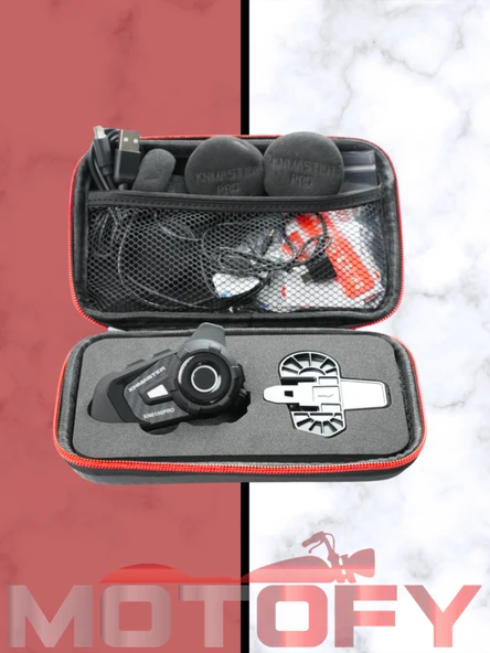 KNMASTER KN6100 PRO 2.NESİL KARBON MOTOSİKLET KASK İNTERKOM BLUETOOTH INTERCOM KULAKLIK SETİ - Resim 3