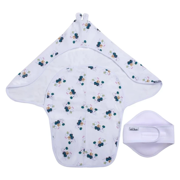 Sevi Bebe İnterlok Bel Koruyuculu Kundak Art-558 Arabalı Ayı - 6