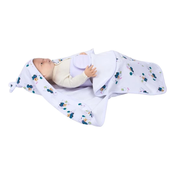 Sevi Bebe İnterlok Bel Koruyuculu Kundak Art-558 Arabalı Ayı - 2