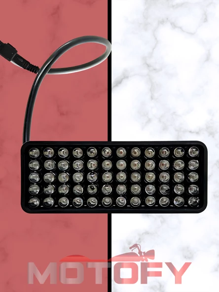 ULTRA PARLAK MOTOSİKLET KEDİ GÖZÜ BOYUTLU STOP LAMBASI ÇERÇEVE SÜRÜŞ - KOMPLE FREN - 400 - Resim 5