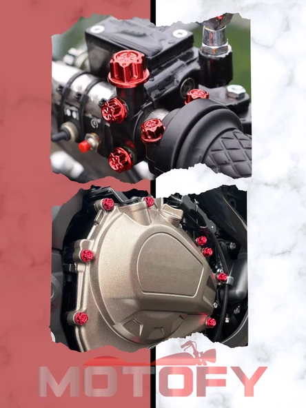 MOTOSİKLET VİDA KAPAĞI SÜSLEME AKSESUARI MAVİ - Resim 2