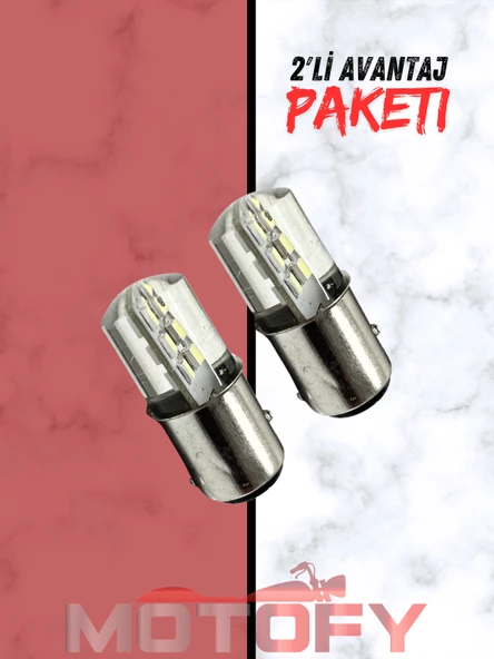 LED STOP ARKA FREN AMPÜLÜ ULTRA PARLAK BEYAZ (2 ADET) - Resim 2