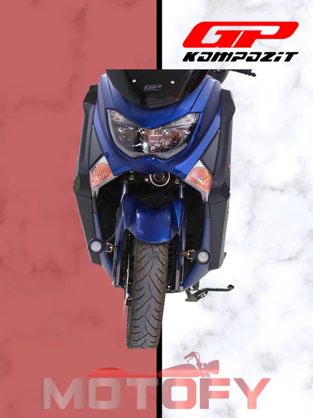 GP Kompozit Yamaha NMAX 125 / 155 2015-2020 Uyumlu Bacak Koruma Siyah - Resim 2