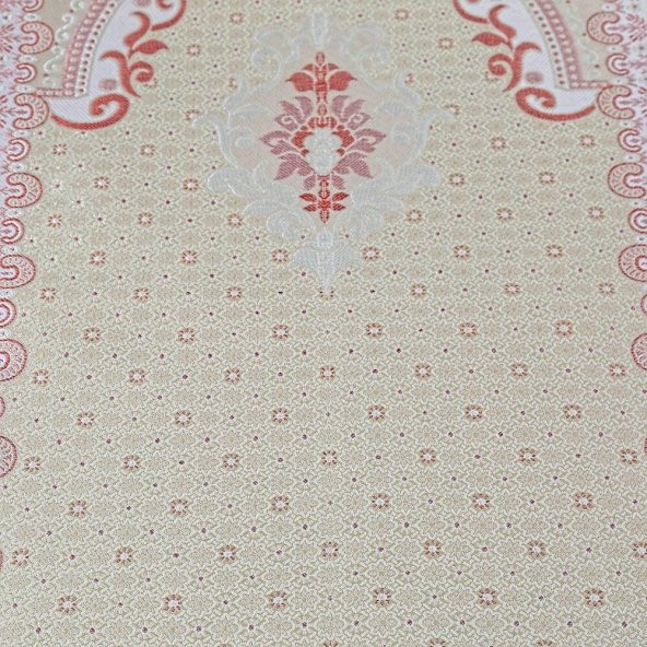 İpek Saten Osmanlı Desenli Seccade Kırmızı 67x120 cm - 230 gr - 2
