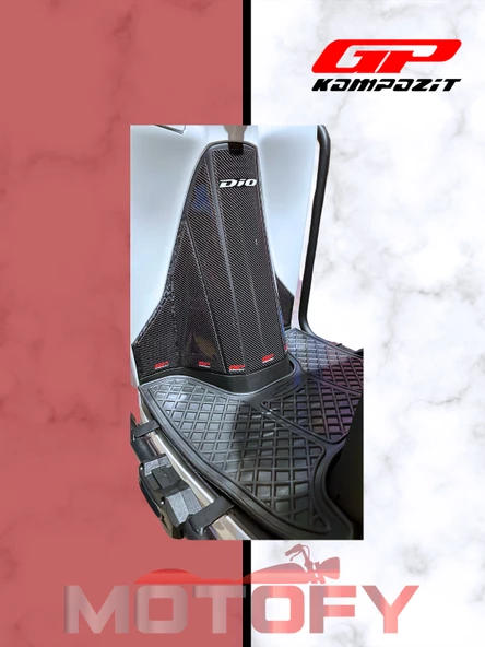 Gp Kompozit Honda Dio 2021-2024 Uyumlu Tank Pad Seti Karbon - Resim 2