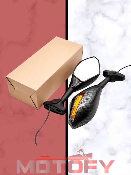 RACİNG AYNA TAKIMI KAYAR SİNYALLİ İÇ SİNYAL MODÜLLÜ - Resim 2