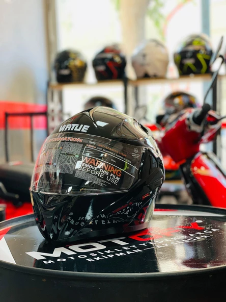 VİRTUE ÇENE AÇILIR GÜNEŞ VİZÖRLÜ ECE 22.05 GÜVENLİK SERTİFİKALI KASK SİYAH SMALL S - Resim 2