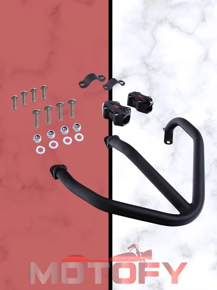 GP Kompozit CF Moto 250 SR 2020-2024 Uyumlu Motor Koruma Demiri Siyah - Resim 2