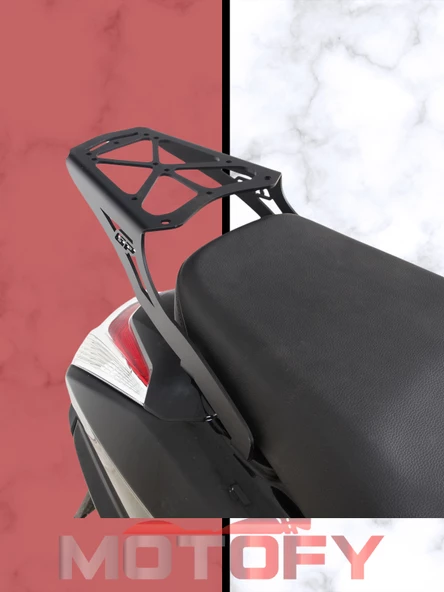 Gp Kompozit Honda Activa 2023-2024 Uyumlu Arka Çanta Demiri Siyah - 3