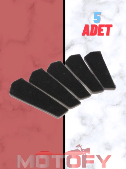 50 CC SCOOTER MOTOSİKLET HAVA FİLTRESİ (5'Lİ AVANTAJ PAKETİ) MONDİAL WİNG 50 REVOLT RS5 - Resim 3