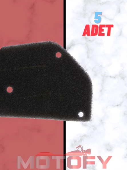 50 CC SCOOTER MOTOSİKLET HAVA FİLTRESİ (5'Lİ AVANTAJ PAKETİ) MONDİAL WİNG 50 REVOLT RS5 - Resim 2