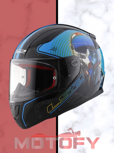 LS2 RAPİD MACH II SERİSİ FULL FACE - TAM KAPALI MOTOSİKLET KASKI SMALL S - 2