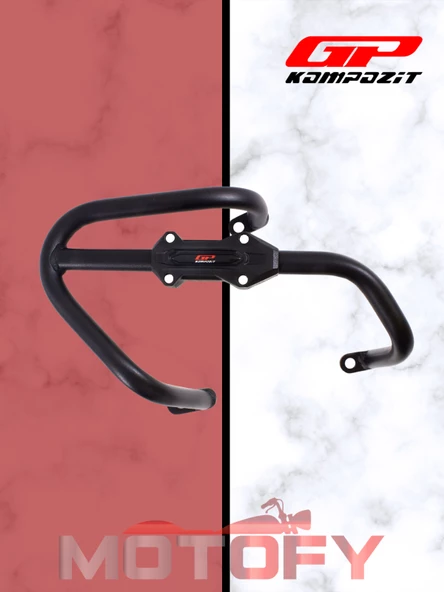 Gp Kompozit Honda Forza 250 2018-2024 Uyumlu Egzoz Koruma Demiri Siyah - Resim 2