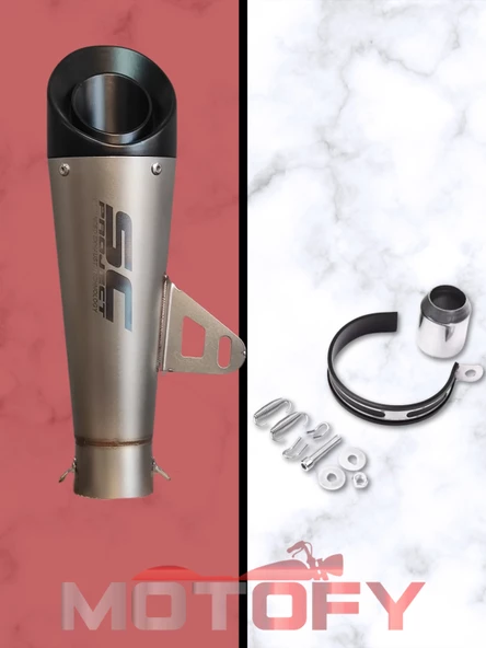 TİTANYUM MODEL SC PROJECT RACİNG PERFORMANS EGZOZU 31,5CM - A KALİTE - Resim 3