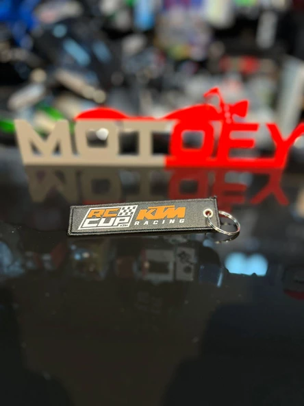 KTM RACİNG ÖRME KUMAŞ DOKUMA ANAHTARLIK ürün görseli