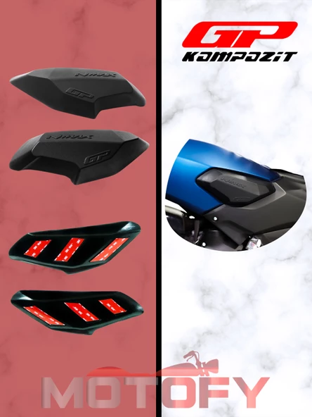 GP Kompozit Yamaha NMAX 125 / 155 2015-2020 Uyumlu Grenaj Koruma Siyah