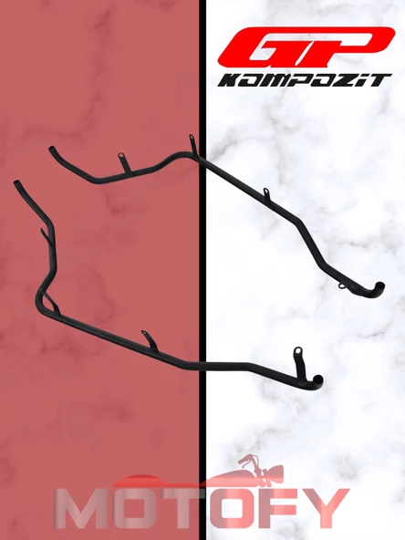 GP Kompozit Honda Forza 250 2018-2022 Uyumlu Yan Koruma Demiri Siyah - Resim 5