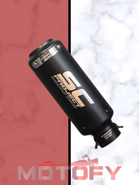 MAT SİYAH SC PROJECT PERFORMANS EGZOZU 26 CM - A KALİTE - Resim 2