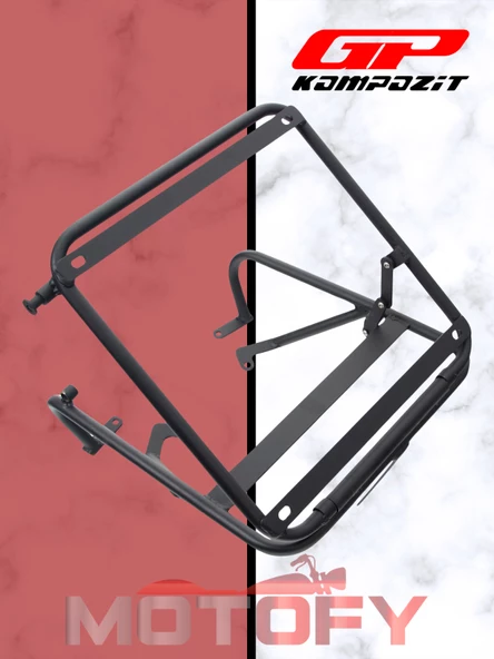 GP Kompozit Honda Activa 2023-2024 Uyumlu Damperli Arka Çanta Demiri Siyah