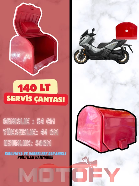 140 LT KIRILMAZ NANO PİZZA SERVİS KURYE ÇANTASI