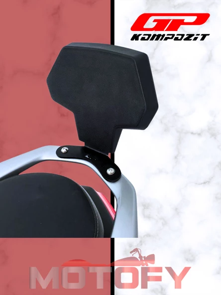 GP Kompozit Yamaha NMAX 125 / 155 2015-2024 Uyumlu Sissy Bar - Resim 5