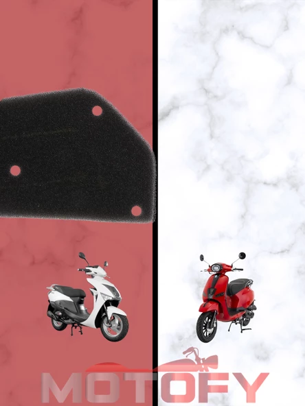 50 CC SCOOTER MOTOSİKLET HAVA FİLTRESİ - MONDİAL WİNG 50 REVOLT RS5 - Resim 2