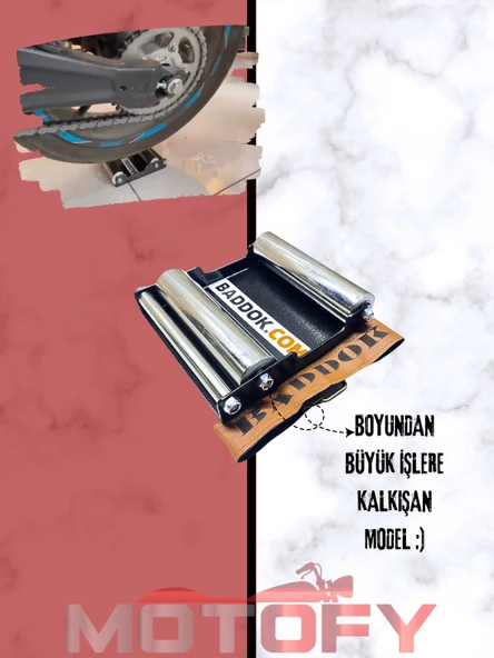 BADDOK RULMAN MOTOSİKLET ZİNCİR BAKIM VE TEMİZLİK SEHPASI - LİFTİ