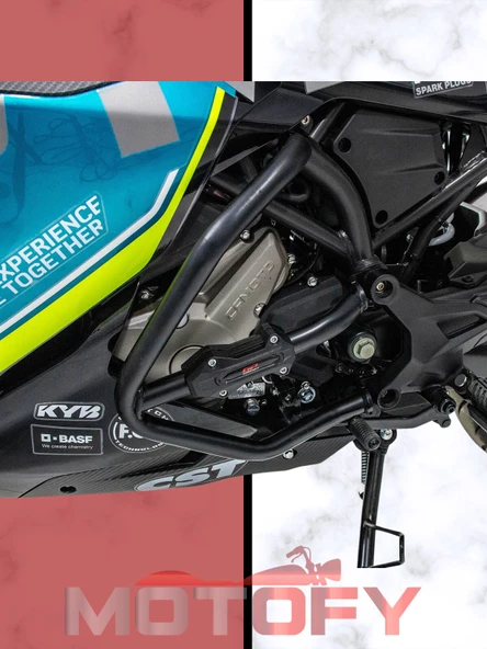 GP Kompozit CF Moto 250 SR 2020-2024 Uyumlu Motor Koruma Demiri Siyah - Resim 5