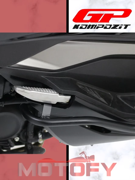 GP Kompozit Honda Forza 250 2018-2022 Uyumlu Yan Koruma Demiri Siyah - Resim 2