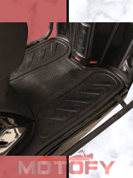 Gp Kompozit Honda Activa 2023-2024 Uyumlu Kauçuk Paspas Siyah - Resim 5