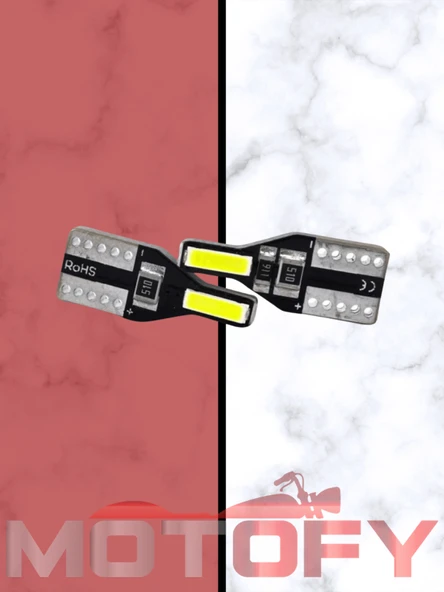 YENİ NESİL T10 LED ULTRA PARLAK MOTOSİKLET OTOMOBİL PARK PLAKA AMPÜLÜ (2 ADET) ürün görseli