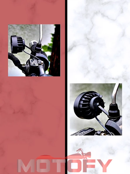 6 LEDLİ AYNA BAĞLANTILI AÇI AYARLI ULTRA GÜÇLÜ MOTOSİKLET SİS FARI VE GÜNDÜZ LEDİ + USB ŞARJ BAĞLANTILI AÇ KAPA BUTONU FULL SET - Resim 3