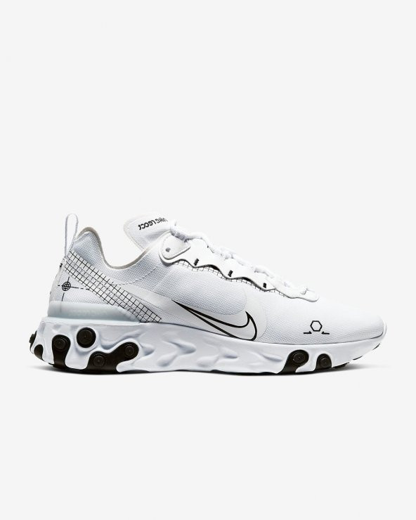 Nike React Element 55 / CU3009-100 ERKEK Günlük Spor Ayakkabı(DAR KALIP)