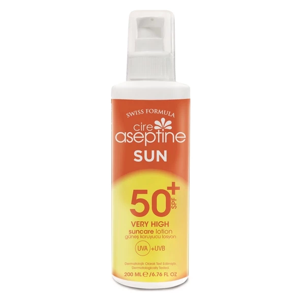 Cire Aseptine Sun Güneş Koruyucu Losyon 50 Spf 200ml